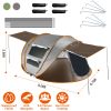 5-8 Person Pop Up Tent Automatic Setup Camping Tent Waterproof Instant Setup Tent with 4 Tent Poles 2 Mosquito Net Windows Carrying Bag for Hiking Cli