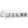 Outsunny 20x32ft Outdoor Party Tent Gazebo Canopy White Wedding Event with Removable Sidewalls