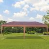 Outsunny 10' x 20' Outdoor Gazebo Pop Up Canopy Party Tent with Carrying Bag, Coffee