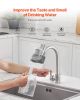 Faucet Mount Water Filter Sink Water Purifier for Kitchen Vertical Gray