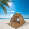 Pop Up Beach Tent Sun Shade Shelter Anti-UV Automatic Waterproof Tent Canopy for 2/3 Man w/ Net Window Storage Bag for Outdoor Beach Camping Fishing P